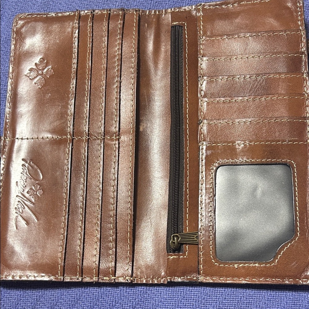Patricia Nash Brown Leather Wallet